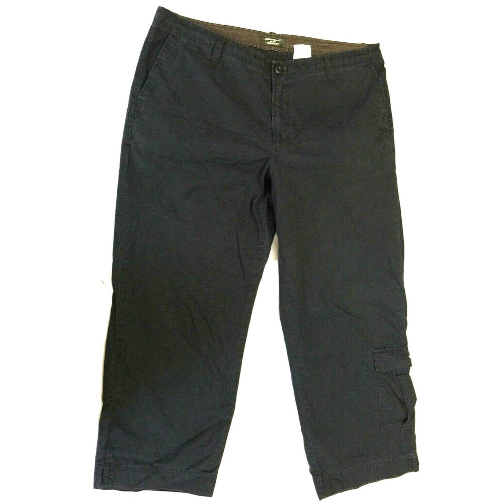 EDDIE BAUER FASHION FIT COTTON WOMENS CAPRIS PANTS SIZE 12